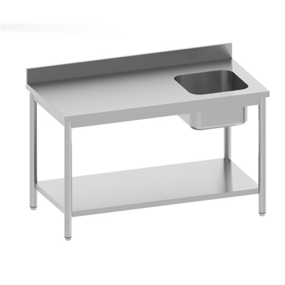 TABLE DE CHEF ADOSSEE 1200X700X850/900MM