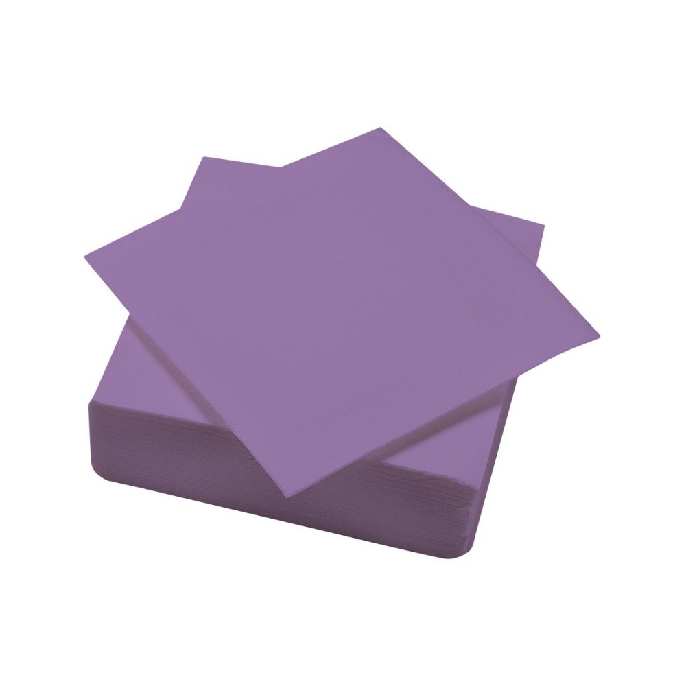 SERVIETTES OUATE POINT A POINT 38X38 LAVANDE x 1200