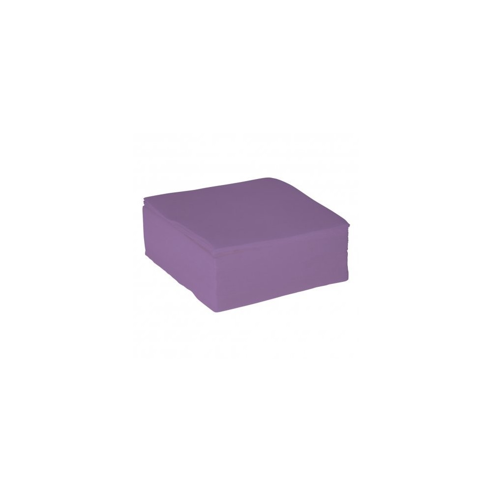 Serviettes ouate point à point 38x38 cm lavande x1200 | Global Hygiène