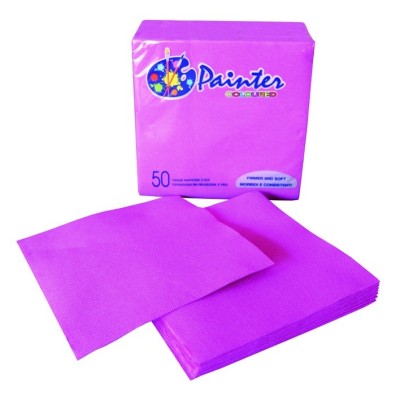 Serviettes ouate point à point 38x38 cm fuschia x1200 | Global Hygiène