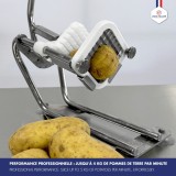 Coupe- Frites 10 mm avec Couteau et Poussoir | Tellier