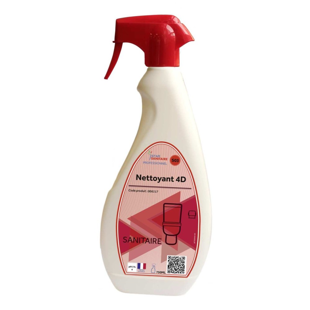 NETTOYANT 4D DETARTRANT DESODORISANT DESINFECTANT DEGRAISSANT