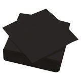 SERVIETTE OUATE POINT A POINT 38X38 NOIRES X1200