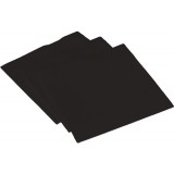 Serviettes ouate point à point 38x38 cm noires x1200 | Global Hygiène
