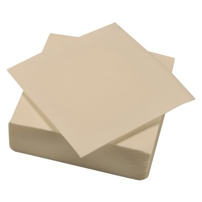 SERVIETTES OUATE POINT A POINT 38X38  IVOIRE X1200