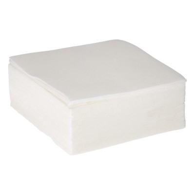 SERVIETTE OUATE POINT A POINT 38X38 BLANCHE X1200