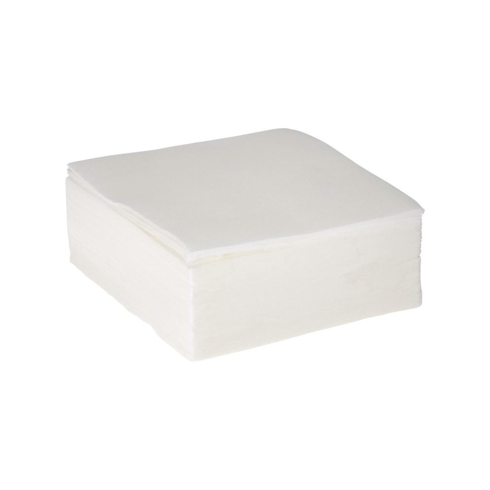 SERVIETTE OUATE POINT A POINT 38X38 BLANCHE X1200