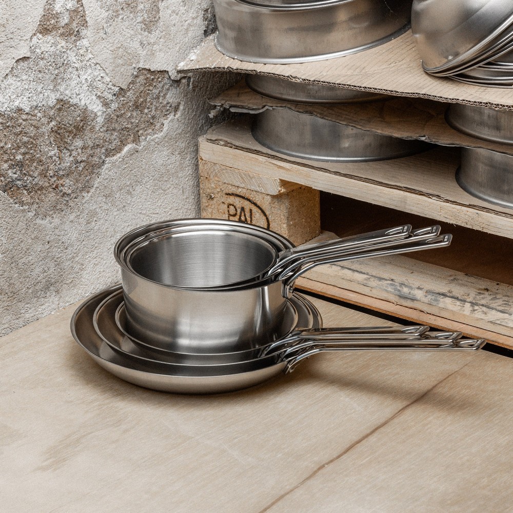 Poêle 24cm Inox Cristel 1826 | Induction Tous Feux Haut de Gamme Made in France