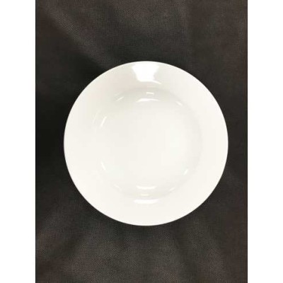 6 SMART ASSIETTES CREUSES BLANCHES DIAMETRE 23CM