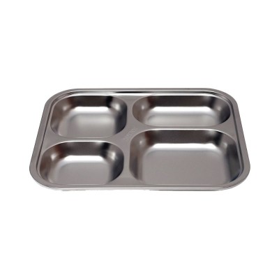 COUVERCLE POUR PLATEAU INOX 4 COMPARTIMENTS