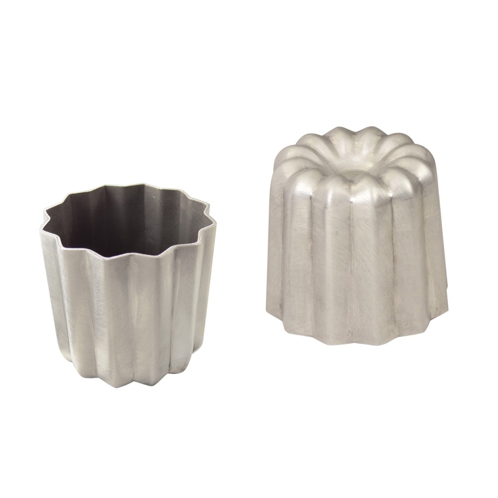 Moule canelé bordelais 55x50 mm aluminium antiadhérent - Gobel