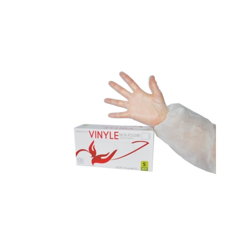 BOITE DE 100 GANTS VINYLE NON POUDRES- TAILLE XL
