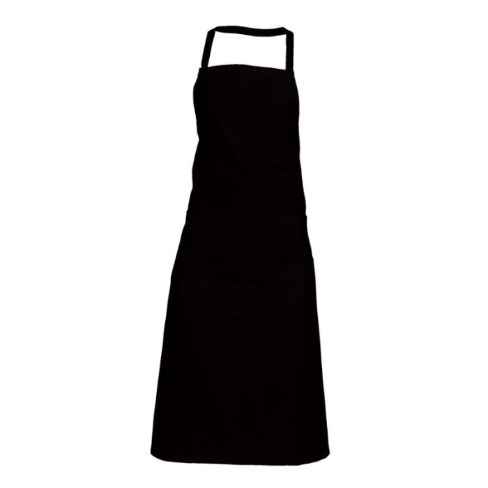 Tablier Valet noir  avec Poche DEREN | Tablier Professionnel Restauration