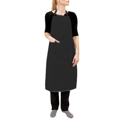 Tablier Valet noir  avec Poche DEREN | Tablier Professionnel Restauration