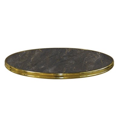 PLATEAU STRATIFIE MOULE CLASSIC LINE Ø60CM AURUM + CERCLE LAITON X2