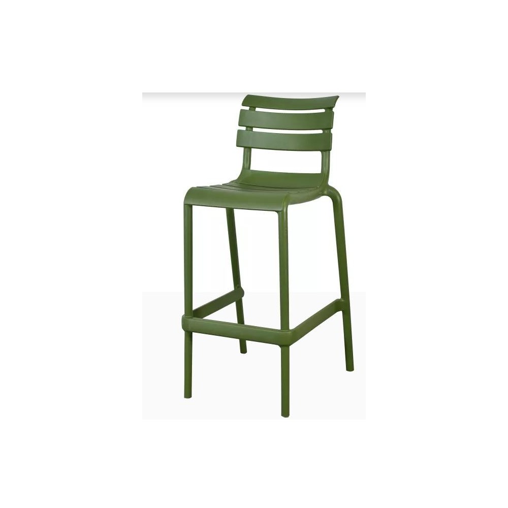 TABOURET HELEN BAR 75 OLIVE GREEN