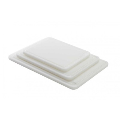 PLANCHE 40X30X2 CM BLANCHE AVEC RIGOLE