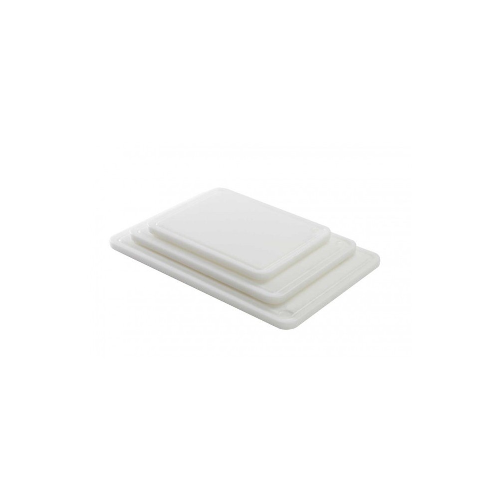 PLANCHE 40X30X2 CM BLANCHE AVEC RIGOLE