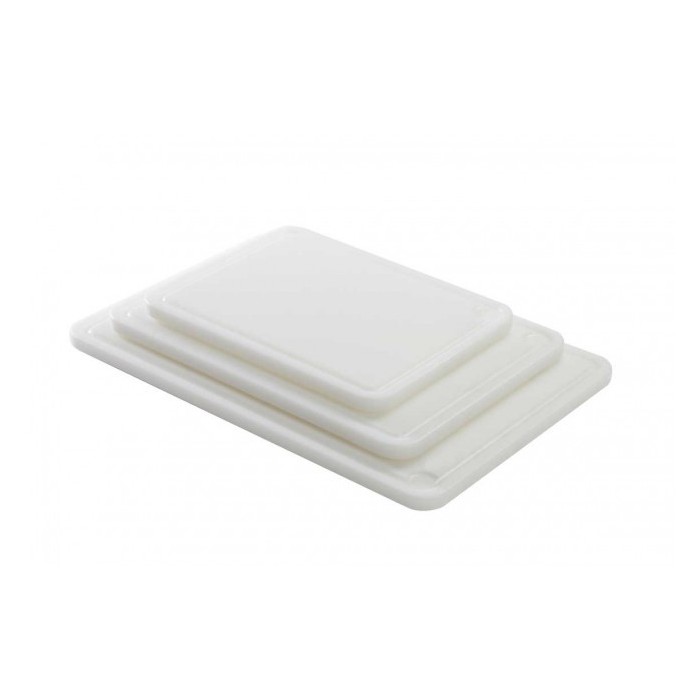 PLANCHE 40X30X2 CM BLANCHE AVEC RIGOLE