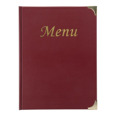 BASIC PROTEGE-MENUS A4 BORDEAUX