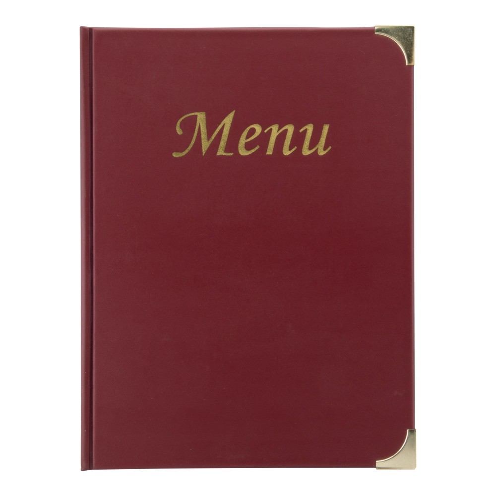 BASIC PROTEGE-MENUS A4 BORDEAUX