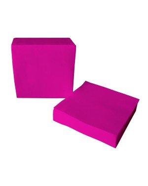 1200 SERVIETTES OUATE POINT A POINT 38X38 FUSCHIA
