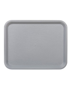 Plateau polypropylène gris 26x36 cm – Plateau fast food professionnel