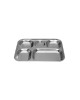 PLATEAU 5 COMPARTIMENTS INOX 30,5X23,5X2,5C