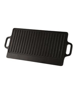 PLANCHA FONTE 42 X 23 CM LISSE ET RAINUREE