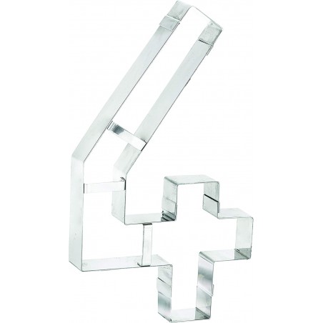 DECOUPOIR CHIFFRE INOX N°4 NUMBER CAKE