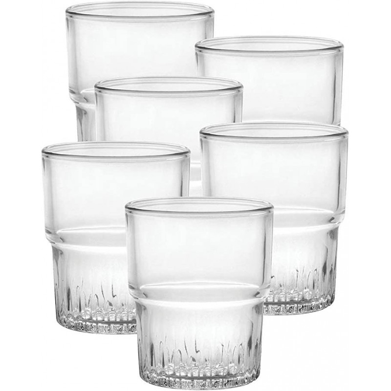 72 VERRES EMPILABLES TRANSPARENT 16CL