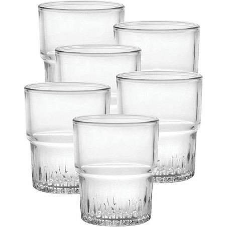 72 VERRES EMPILABLES TRANSPARENT 16CL