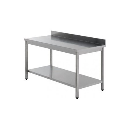 TABLE ADOSSEE AVEC ETAGERE 800X600MM
