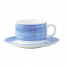 6 SOUS TASSES A THE BLEU 14CM