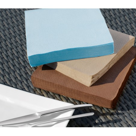 2400 SERVIETTES OUATE 2 PLIS 38 X 38 CHOCOLAT