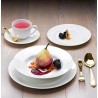 6 SMART ASSIETTES CREUSES BLANCHES DIAMETRE 23CM