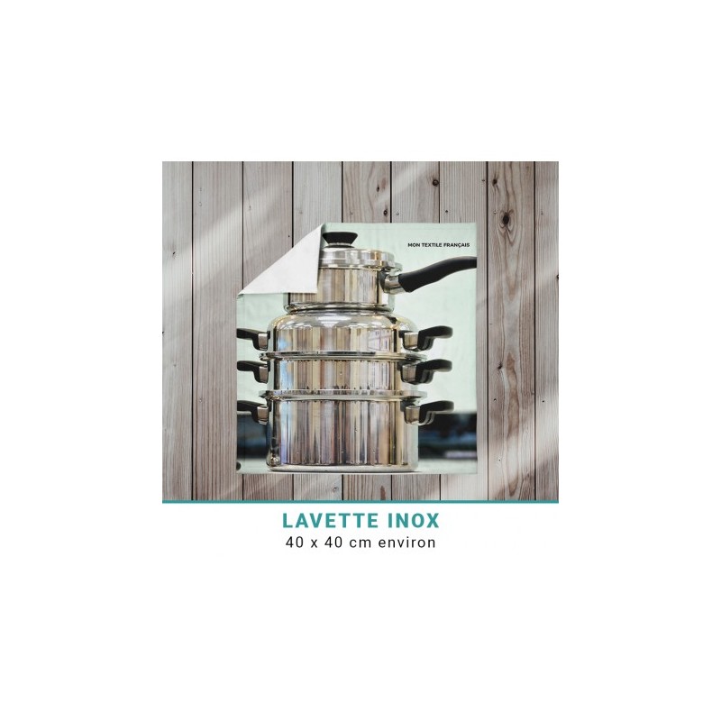 10 LAVETTES GRISES SPECIAL INOX