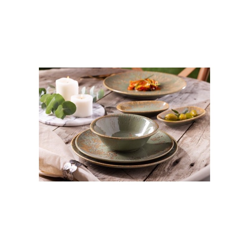 12 ASSIETTES PLATES SAGE SNELL 27 CM