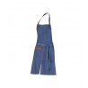 TABLIER MIXTE HAROLD DENIM DELAVE CUIR COGNAC TU