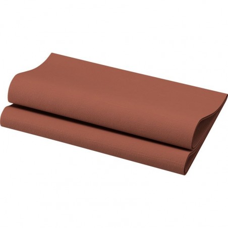 SERVIETTES BIO-DUNISOFT 40X40 NOISETTE  X360