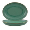 6 PLATS OVAL 27CM JADE