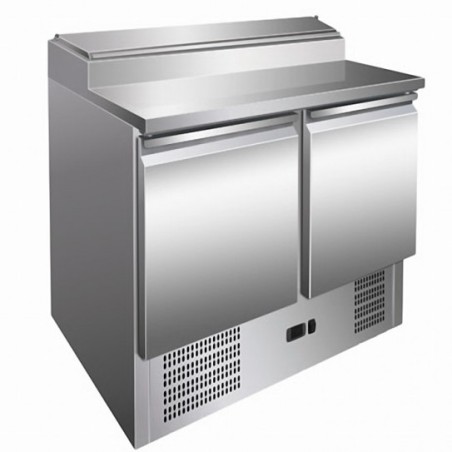 Saladette Compacte Positive 2 Portes 257 L | Saladette Réfrigérée Professionnelle