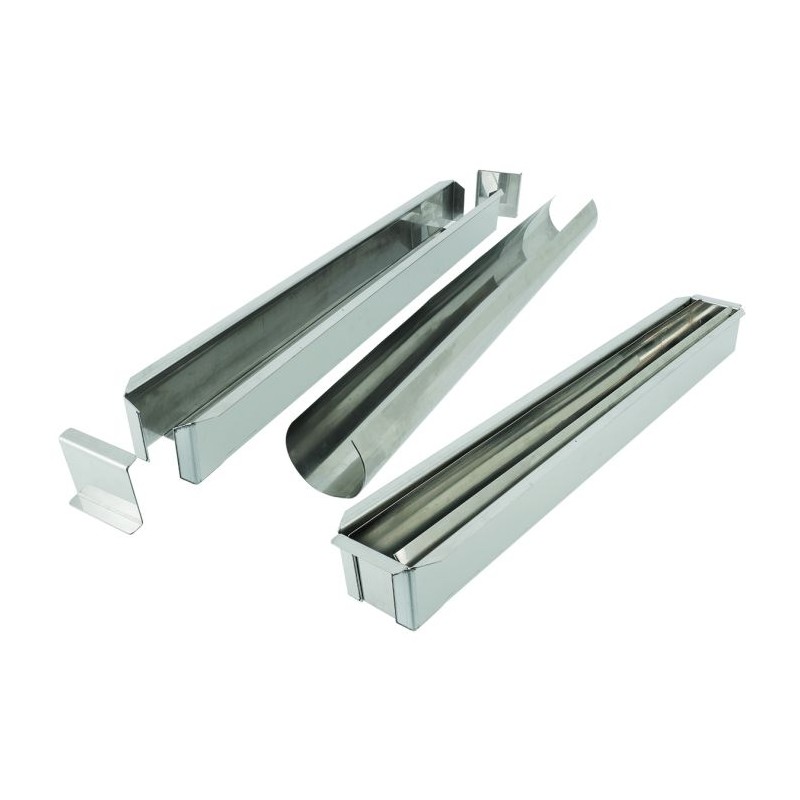 MOULE CYLINDRIQUE INOX A BUCHE 55,5 x 6 CM