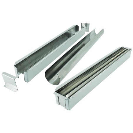 MOULE CYLINDRIQUE INOX A BUCHE 55,5 x 6 CM