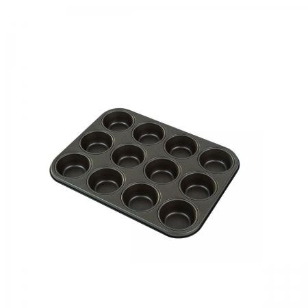 PLAQUE A MUFFINS ANTI-ADHERENTE 12 EMPREINTES