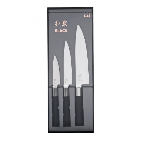 SET DE 3 COUTEAUX WASABI BLACK 6710P