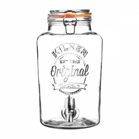 KILNER DISTRIBUTEUR DE BOISSON ROND AVEC ROBINET 5L